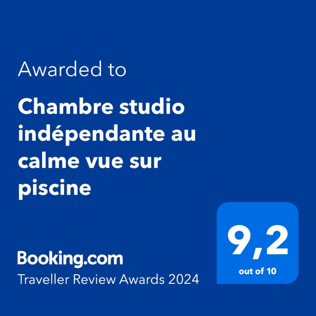 Chambre Studio Independante Au Calme Vue Sur Piscine Teyran 외부 사진